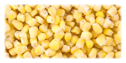 organic frozen sweet corn in bulk packaging
